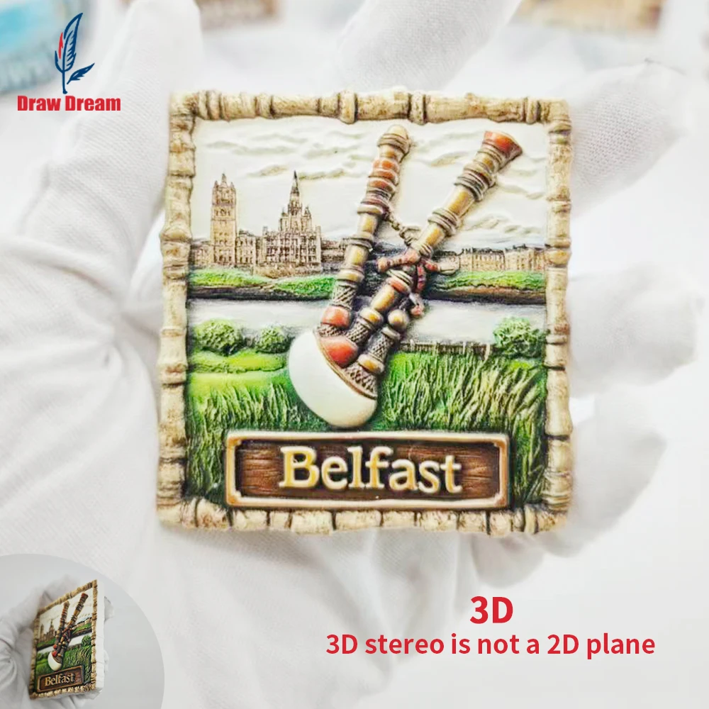 1개 벨파스트 냉장고 자석, 세계 여행 기념품 컬렉션, - Home Office Belfast 리뷰 및 가격
