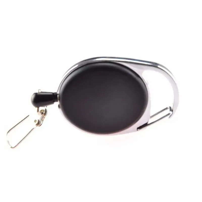 1-20pcs Scalable Pull Badge Scroll Zinc Alloy Plastic ID Lanyard Name Tag Card Badge Bracket Scroll Recoil Strap Keychain Clip