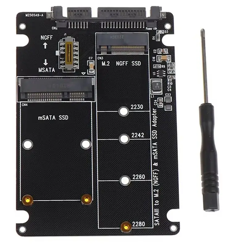 NGFF To SATA 3 External HDD Enclosure MSATA SSD Adapter M.2 SATA Protocol Adapter Board