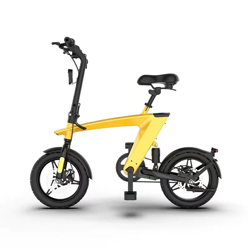 Portable Foldable Scooter H1 Power Assisted Electric Bicycle Popular In Europe And America, 14 Inch Mini Foldable Scooter