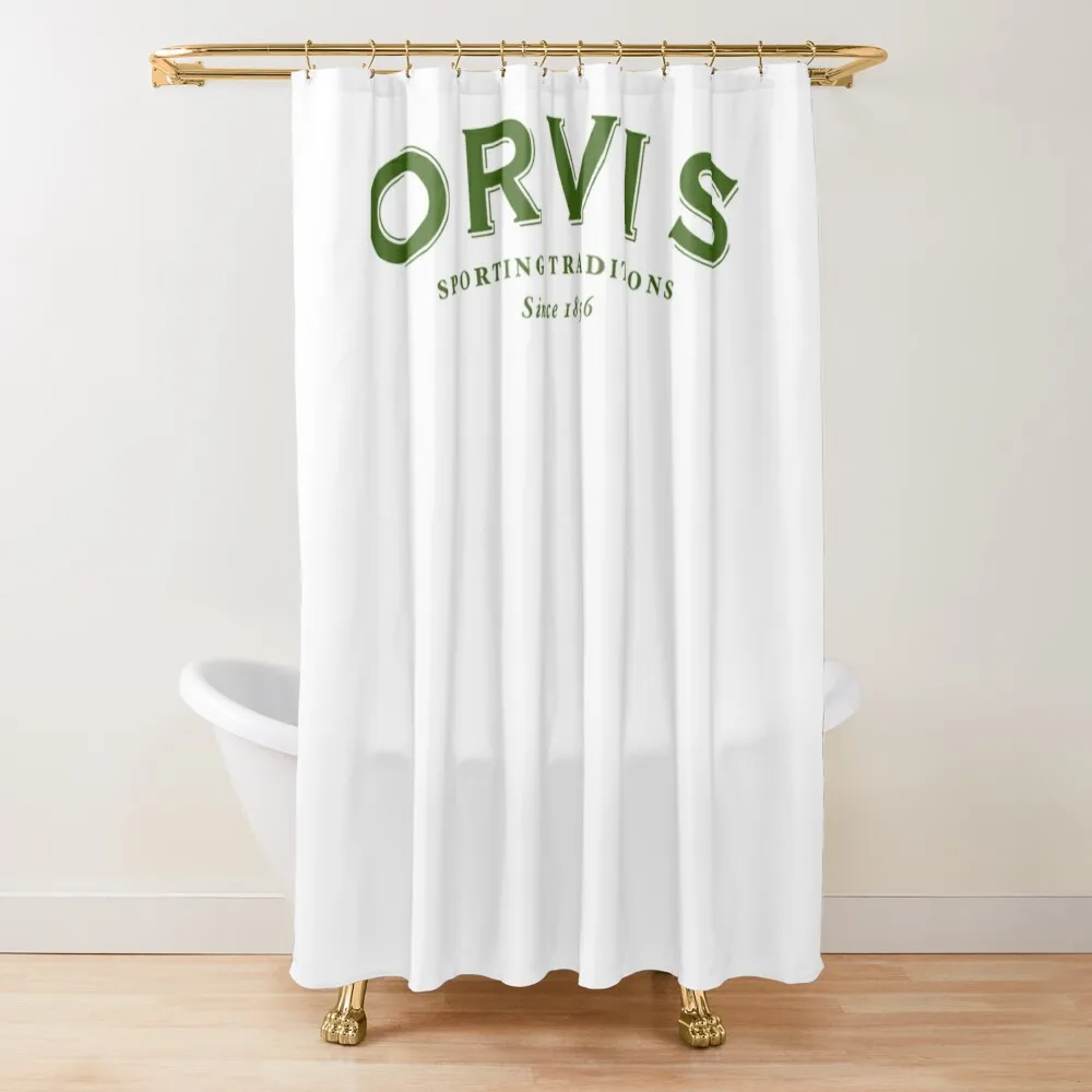 

Orvis Fishing Shower Curtain Window Bathroom Fabric Cute Shower Waterproof Shower Curtain