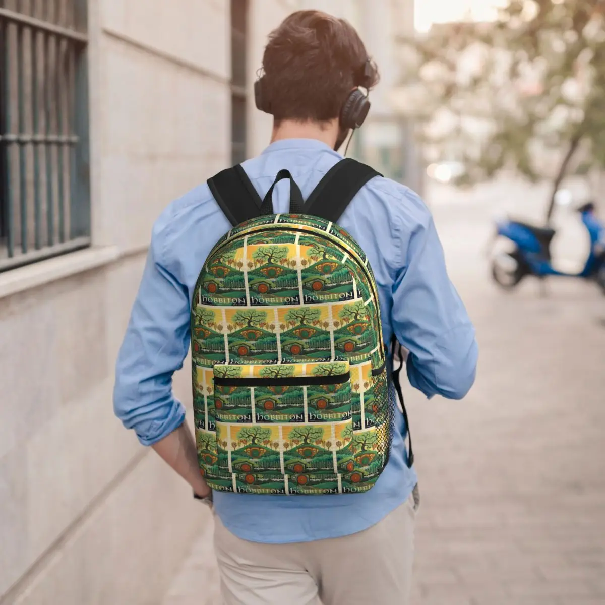 Visit The Shine Poster-1 Student Backpack School Bag Hiking Travel Daypack for Boys Girls Bookbag Shoulder Bags
