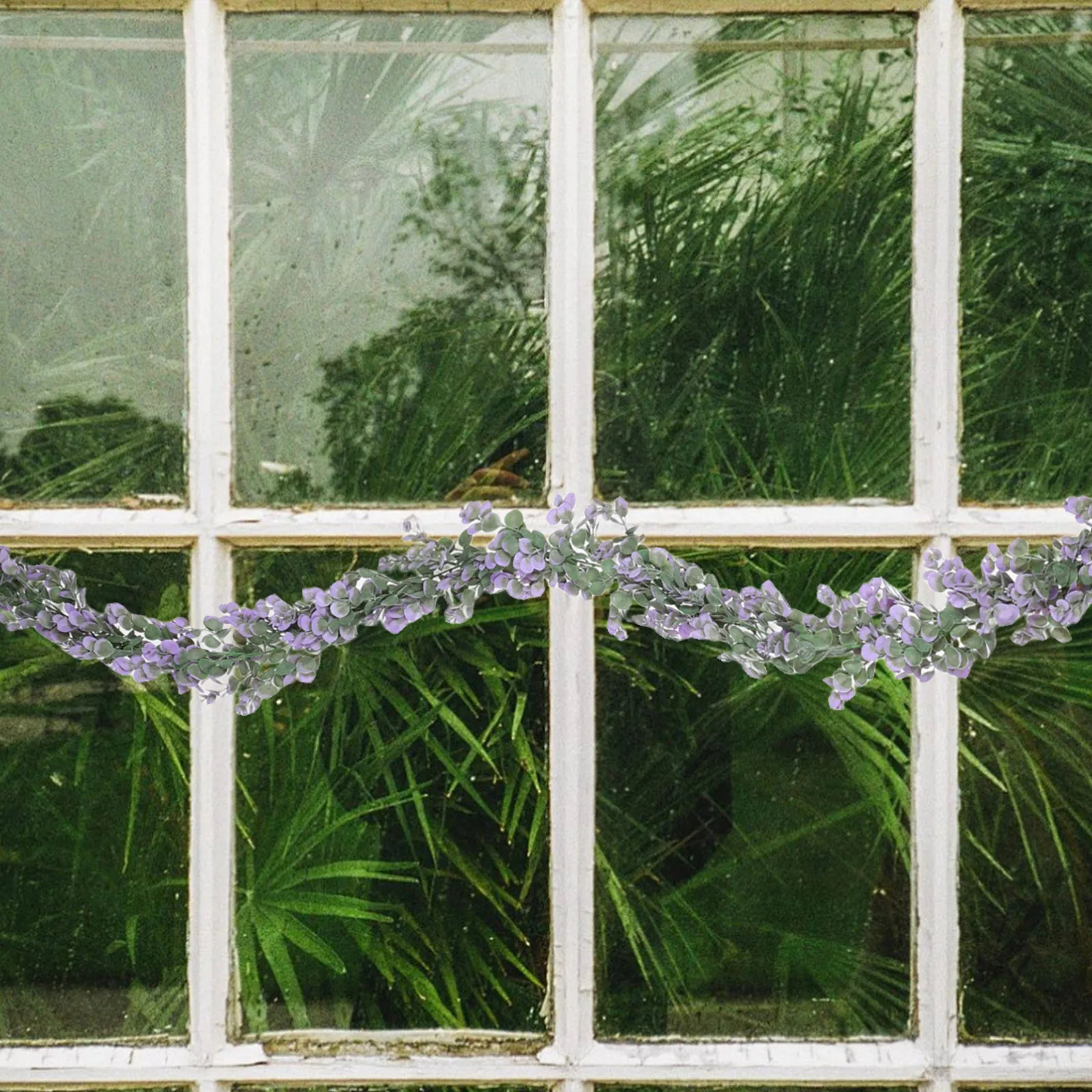 

1pcs Lifelike Artificial Vine Faux Hanging Plant Garland For Wedding Home Party Decoration Long Stem Hanging Eucalyptus Faux