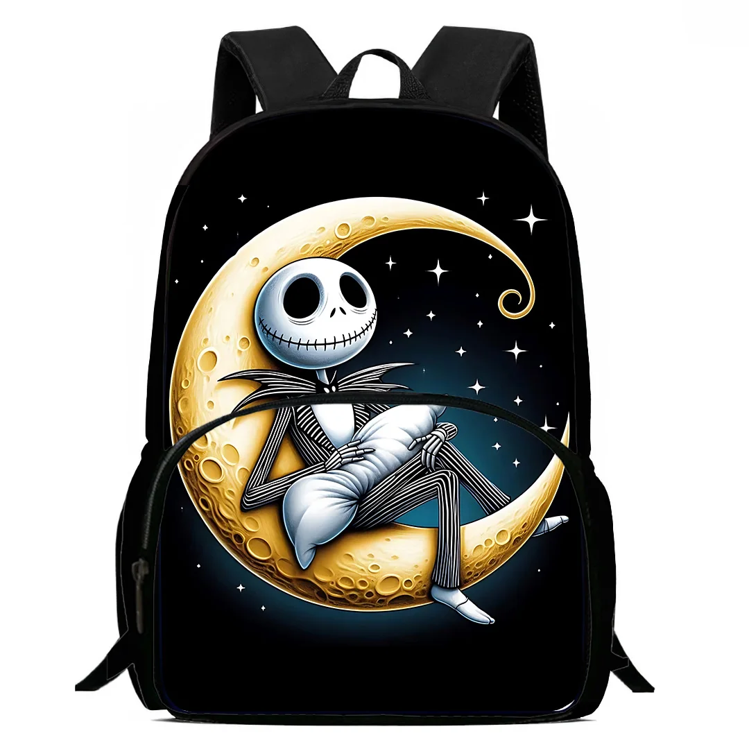 Disney Jack Skellington Kids Backpacks Boys Girls Student Birthday Gift Child School Bags  Capacity Camping Durable Rucksack