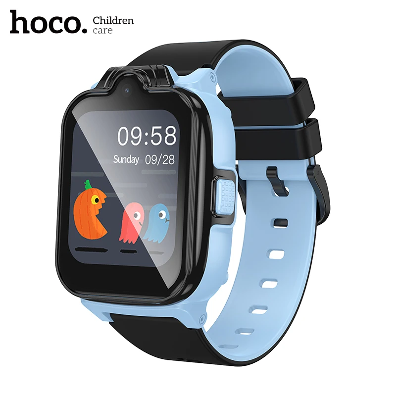 HOCO 1.6inch 2.5D HD Touch Screen 4G Children Phone Watch LBS GPS WIFI Positioning Kid Smart Watch Support GSM WCDMA FDD Network