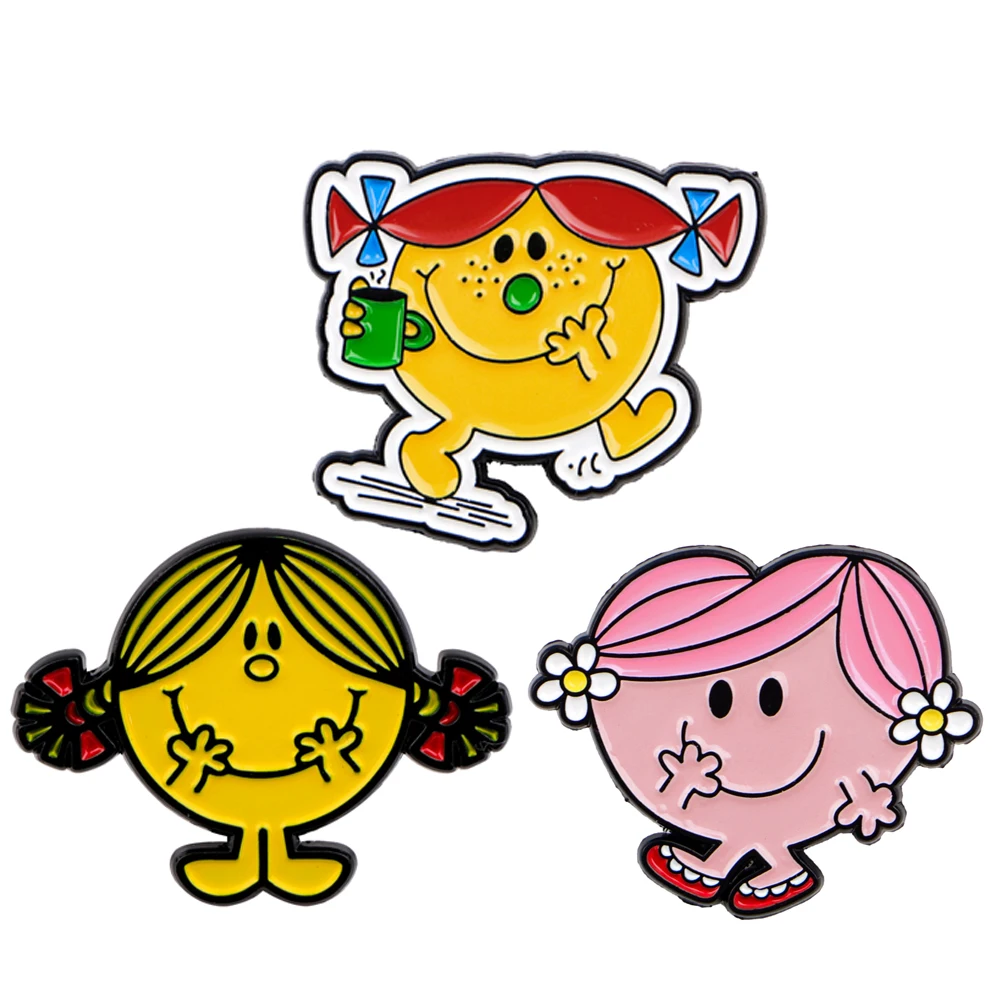 

Kawaii Girl Cartoon Enamel Pins Brooches Woman Men Backpack Bags Badge Fashion Lapel Jewelry Kids Friends Birthday Gifts