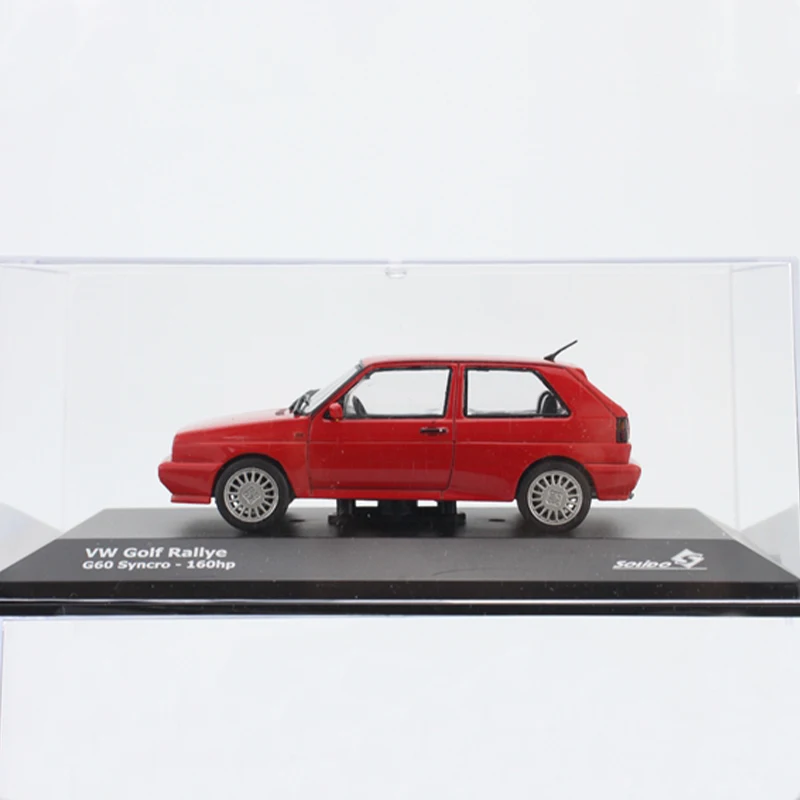 Diecast in scala 1:43 VW GOLF Rallye G60 modello di auto in lega di simulazione display statico giocattolo da collezione regalo decorazione souvenir