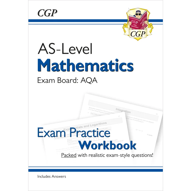 

Рабочая тетрадь для экзаменационной практики ASLevel Math AQA включает книги для ответов CGP, координацию групповых публикаций 9781782947370 Книга
