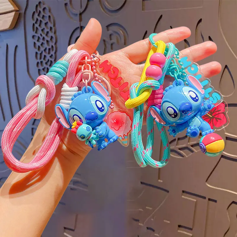 

Аксессуары Disney, игрушки, брелок для ключей, веревка из бисера, натуральный брелок для ключей, украшение для куклы из ПВХ, рюкзак, автомобильные украшения, подарки на день рождения