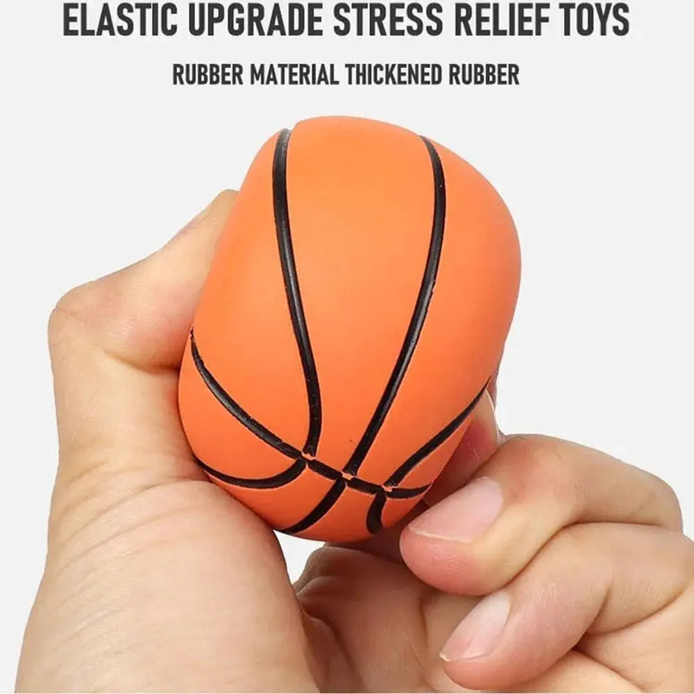 Piccoli giochi di sport all'aria aperta da basket ultra alti ed elastici Giocattolo per bambini Mini palline da basket in gomma con forza di presa Palla antistress a mano