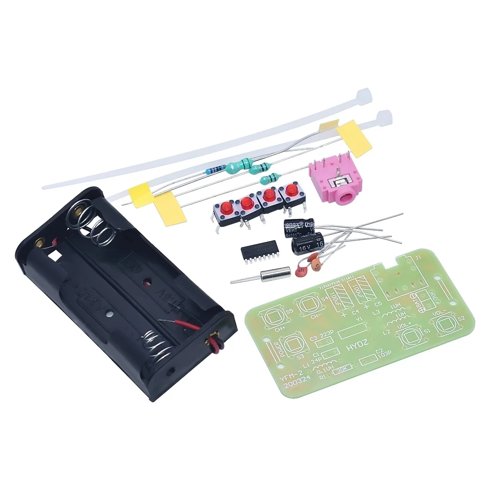 FM Stereo Radio DIY Kit Wireless FM Radio Transmitter and Receiver Module Frequency Modulation Soldering Practice