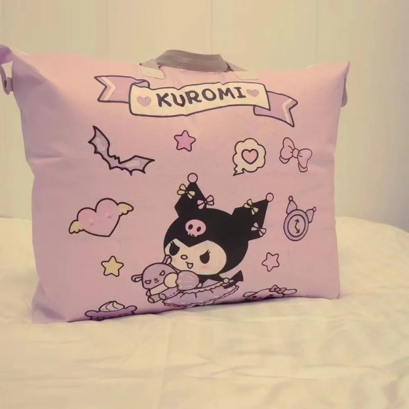 Cute Kuromi My melody durable zippered outgoing storage bag plus waterproof moisture-proof kindergarten cartoon bag wholesale