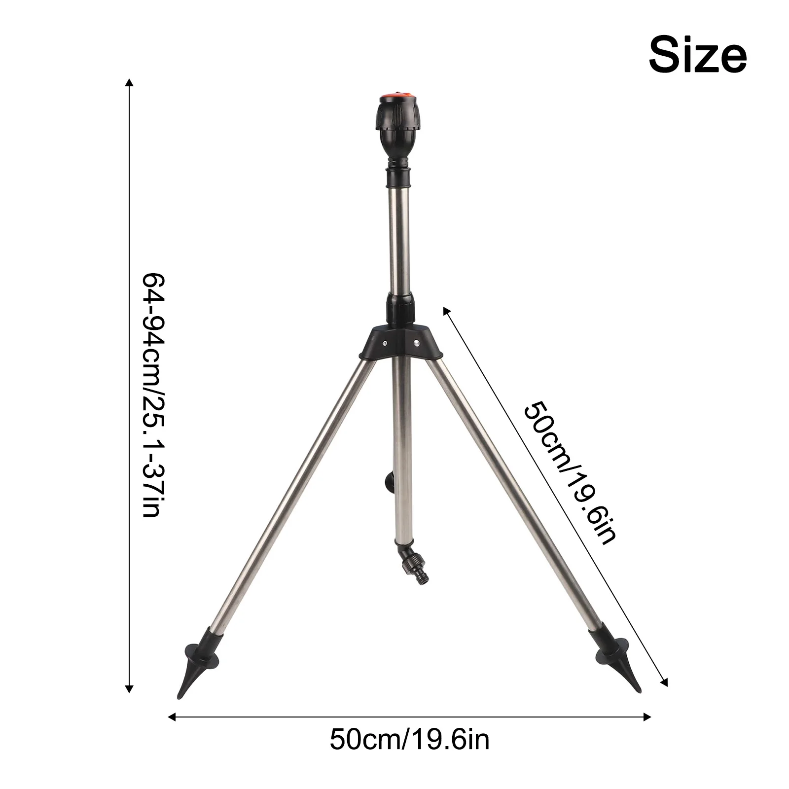 360 Degree Sprinkler System Height Adjustable Tripod Irrigator Anti-Dumping Design Cooling System Easy Installation