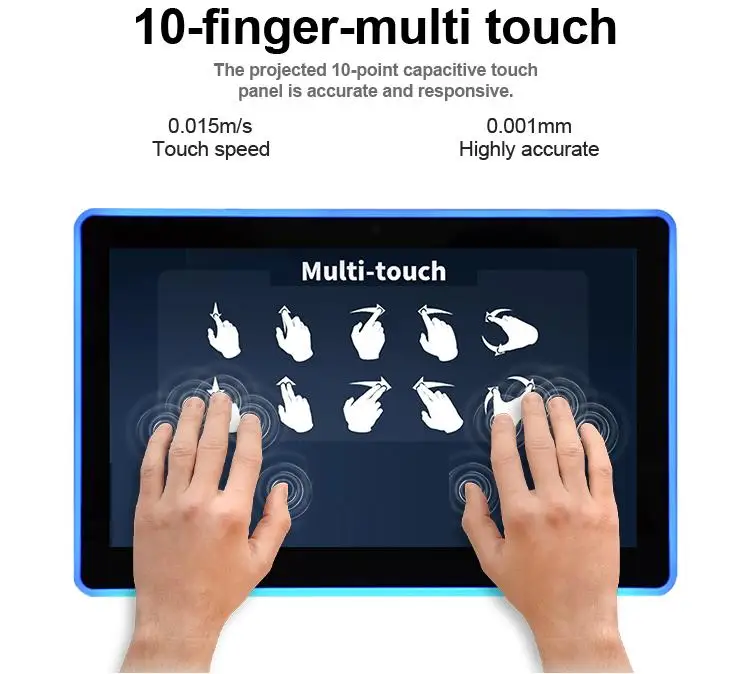 15.6 Quad Core J1900 Fanless All in One Touch Screen Panel Pc for Supermarket Touch Screen Panel Pc Poe Power on Ethernet