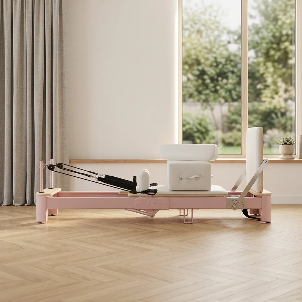 

Pilates Reformer Foldable Aluminum Alloy Bed Personalized Customization Adjustable Portable and Durable Pilates Core Bed