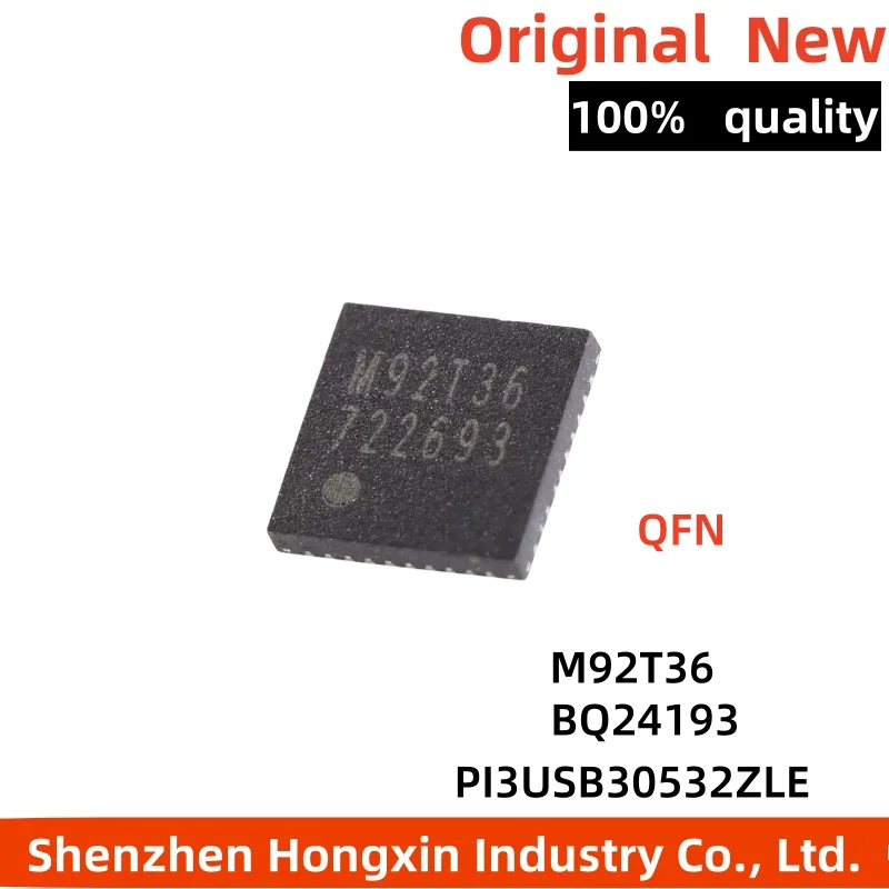

1pcs M92T36 PI3USB30532ZLE PI3USB BQ24193 Battery Management Charging IC Chips For Switch Console Display HDMI-Compatible