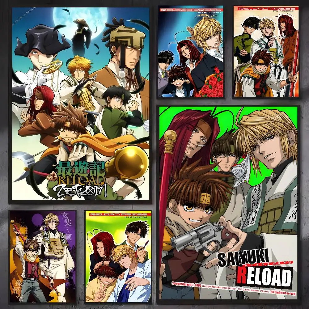 Saiyuuki Reload Poster Sticker Print Waterproof Wall Art For Living Room Bedroom Home Decor