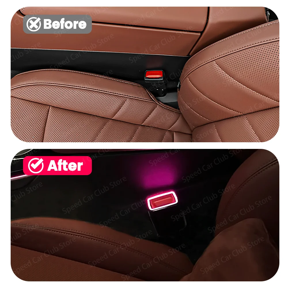 

11 Color LED Seat Belt Buckle Light for BMW Series G30 G32 G12 G20 G22 G42 G60 G70 Compatible with 2 3 4 5 6 GT 7 Models