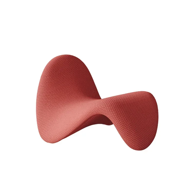 

A Modern Designs Sherpa Tongue Chair S Shaped Creative leisure Chair hotel Living Room Bedroom study fabric Lounge Chair