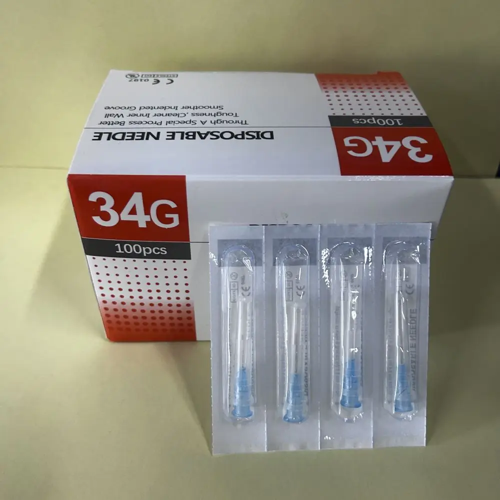 Hot Sale Tattoo Needle 34G Disposable Needle 6mm 8mm 13mm Injection Needle