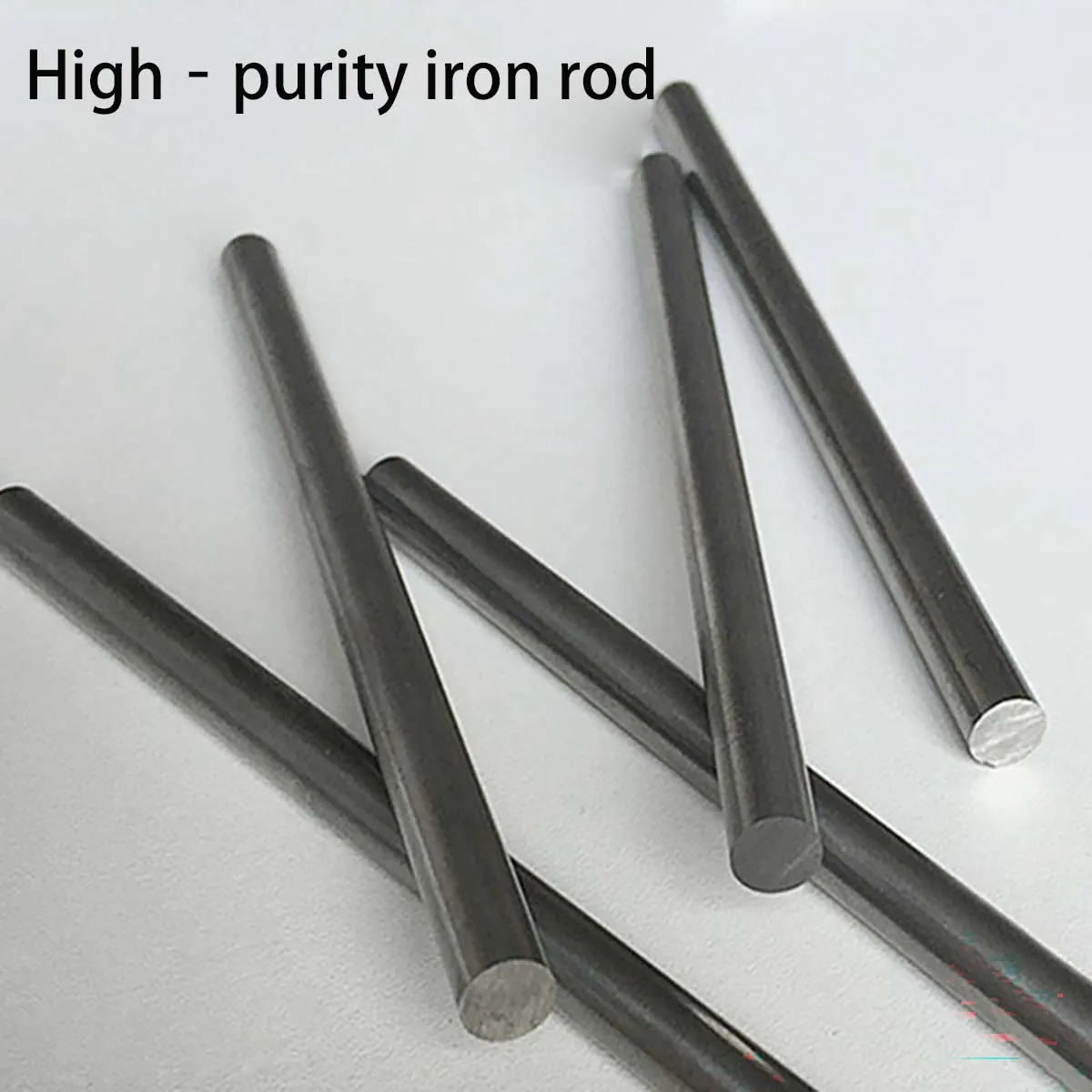 High Purity Iron Rod Polished Solid Iron Bar Steel Rod Diameter 2‑30mm Round Bar Custom Cutting