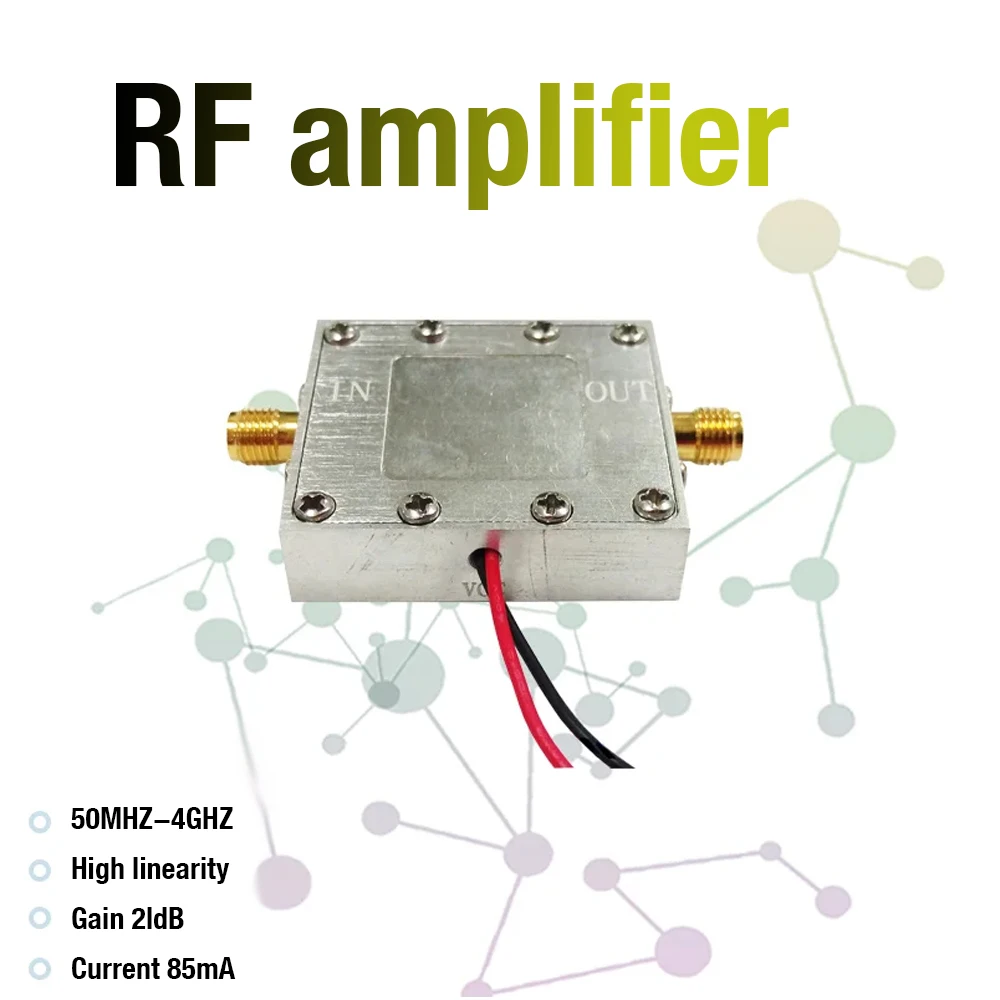 

RF Amplifier Gain 21dB 50M-4000M High Linearity Current 85mA with Cavity Box