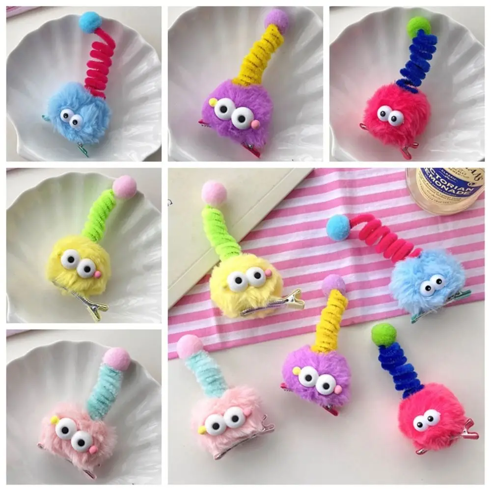 

Cartoon Ugly Doll Hair Clips Side Clips Hair Barrettes Plush Ball Hairpin Hair Accessories Korean Style Funny Duckbill Clip