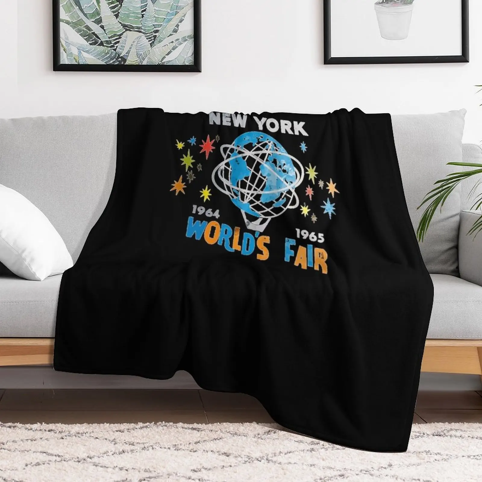 New-York-World's-Fair-1964-1965-T-shirt Throw Blanket