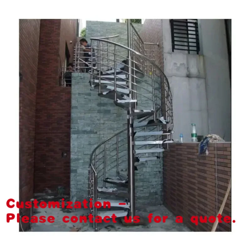 custom.Outdoor Industrial Heavy Duty Galvanised Steel Staircase Fire Escape Steps