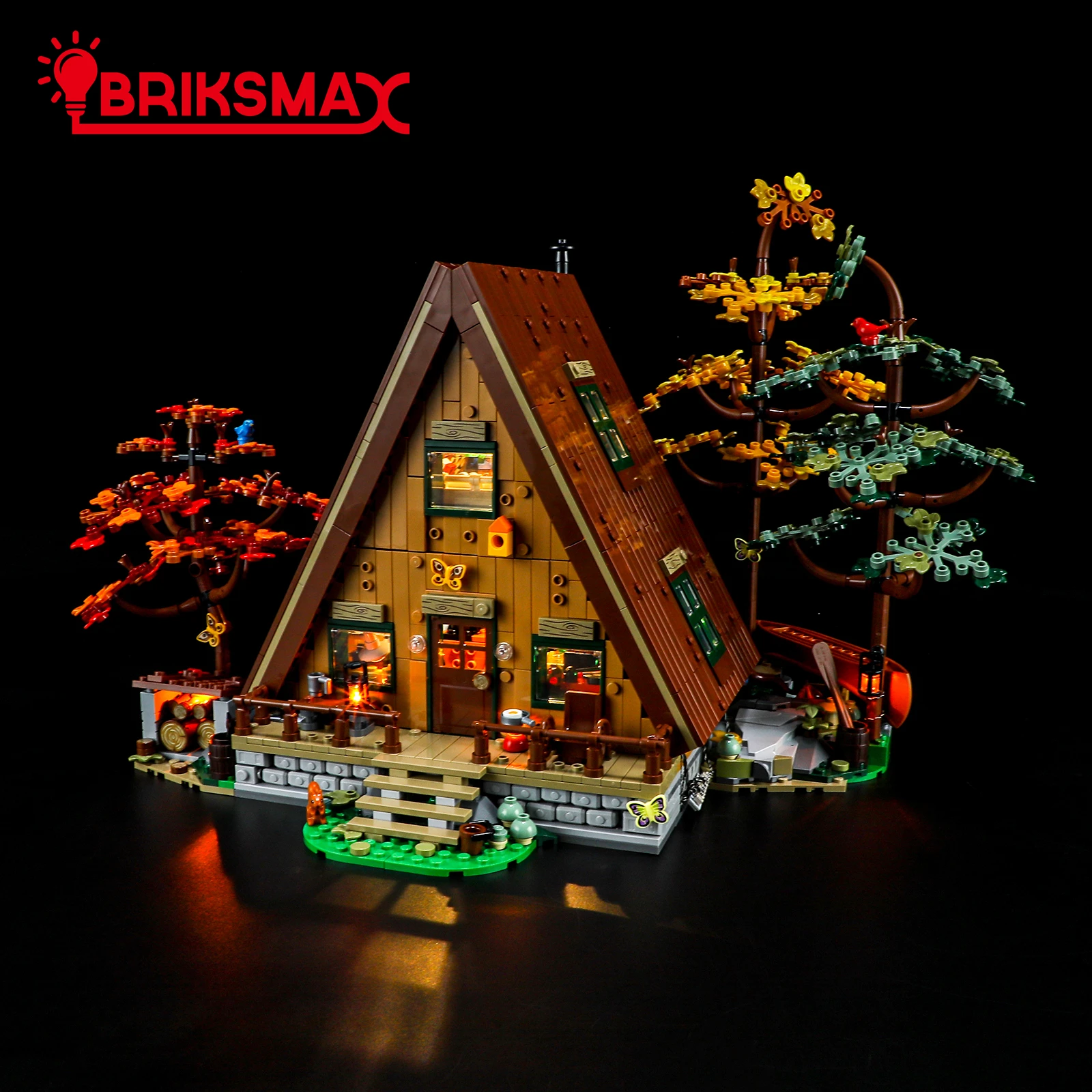 

BriksMax LED Light Kit for 21338 A-Frame Cabin Building Blocks Set (NOT Include the Model) Toys for Children