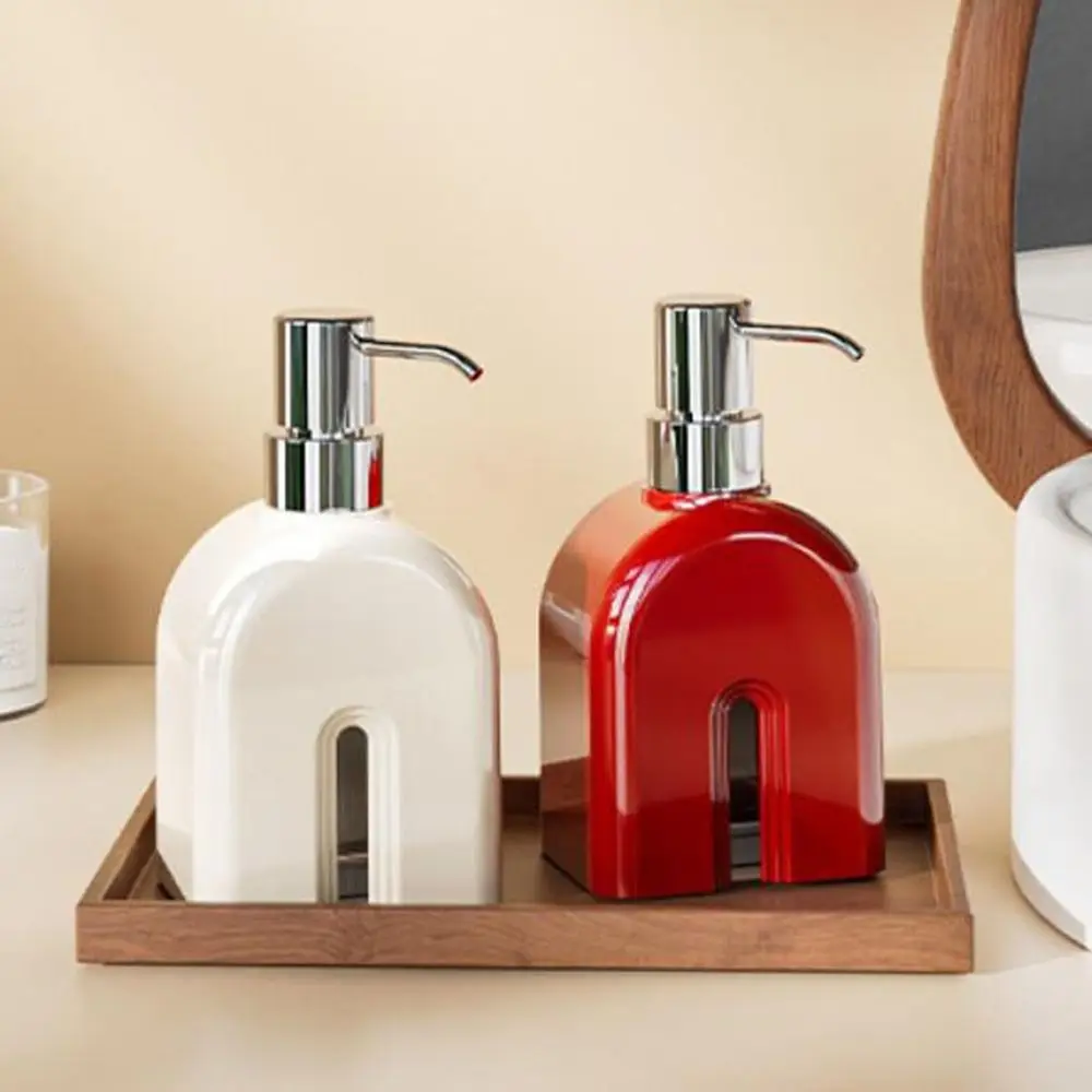 Multifunctional Plastic Shower Gel Shampoo Bubbler 400ml Refillable Hand Wash Bubbler Pump Style Empty Soap Dispenser Hotel