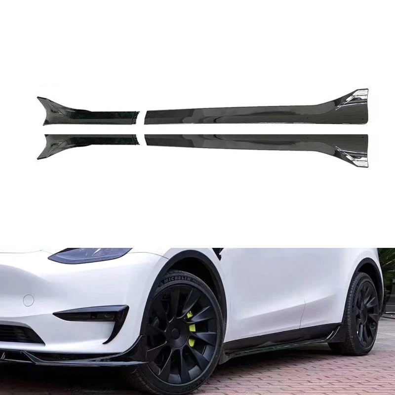 Great Performance High Quality Sport Style Carbon Fiber Car Side Spoiler Side Bumper Side Skirt For Tesla Model Y