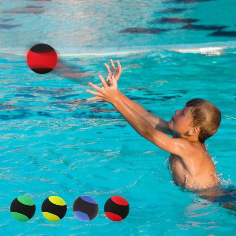 Pelota que rebota en el agua para adultos, juguete sensorial para juego de playa, juego de agua al aire libre, regalo de actividad deportiva, QX2D