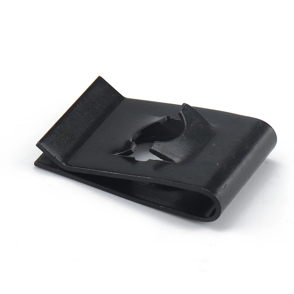 

50pcs Spire Clip Manganese Steel U Nut Fasteners Black For Panel Bumper Fixing Wire Cable Mounting Motorcycle U Nut