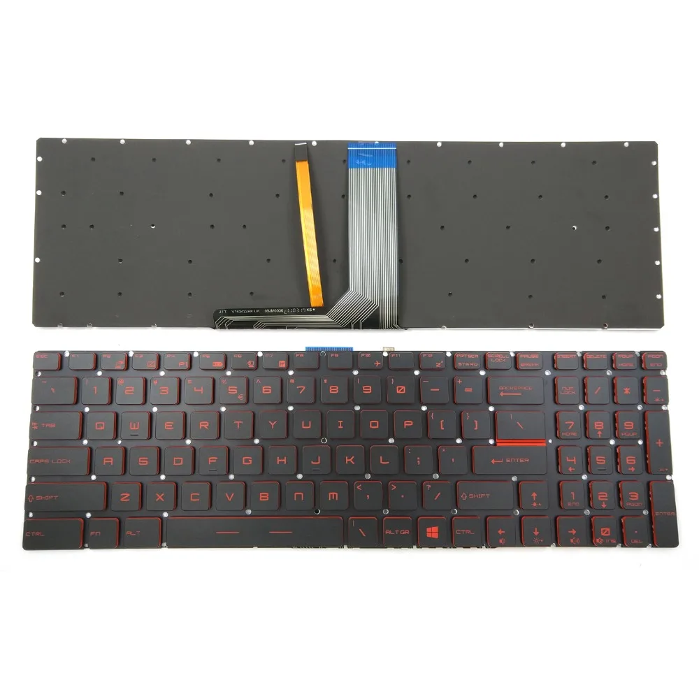 

New Red Backlit Keyboard For GL62M GL62MVR GL62VR GL63 GL72M GL72V GL73 GV62 GV62VR GV72 GV72VR Series Laptop US English