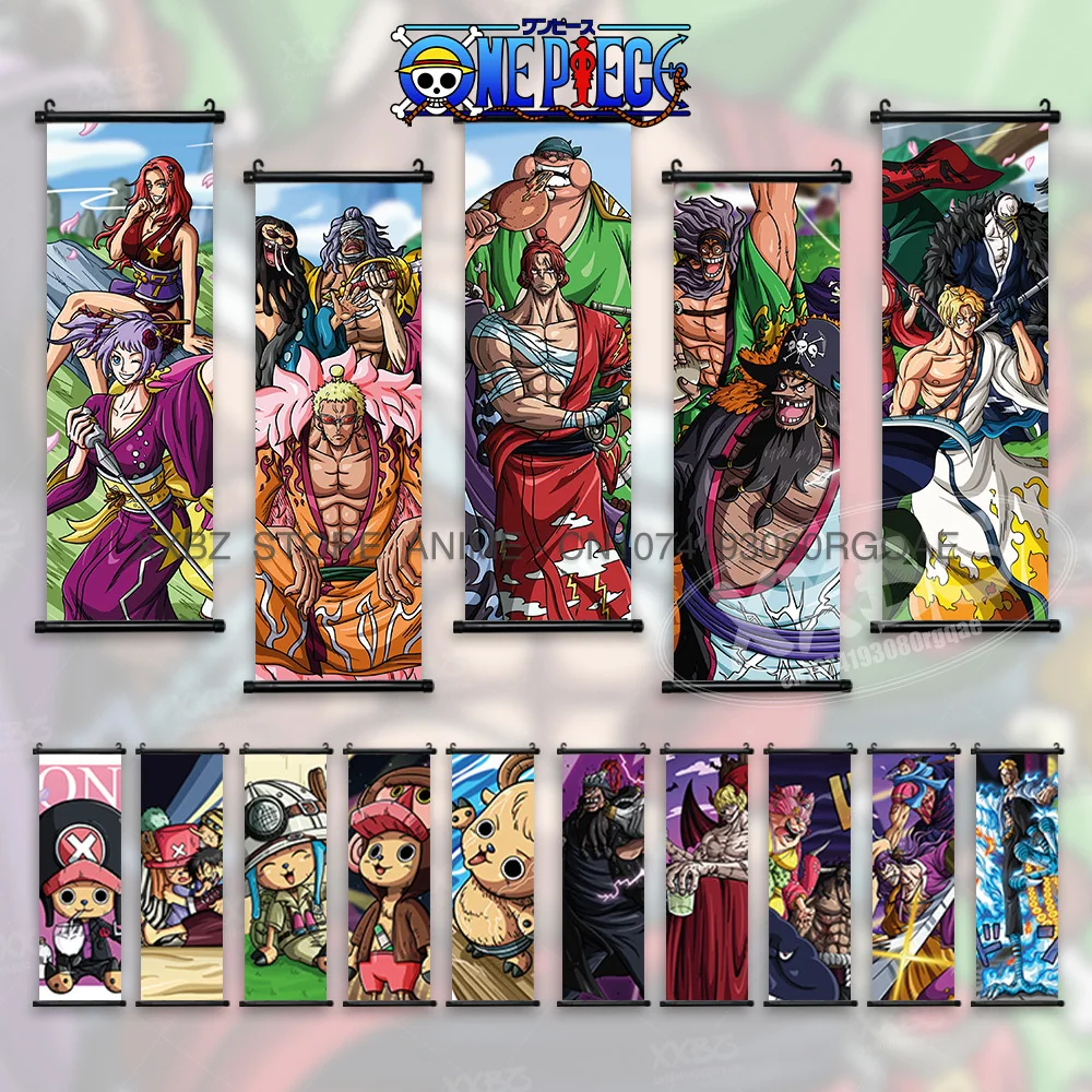 ONE PIECE Scrolls Bilder Marco Anime Poster Kaido Home Decor Chopper Wandkunst GROSSE MOM Hängende Malerei Katakuri Wandbild Yamato – Detail 2