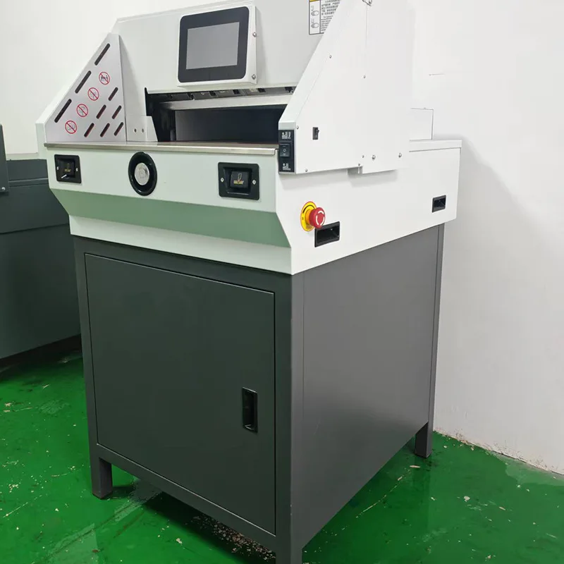 4908 Touchscreen Fully Automatic Semi-Intelligent Programmable Cutter, Guide Rail Electric Paper Cutter For Books And Documents