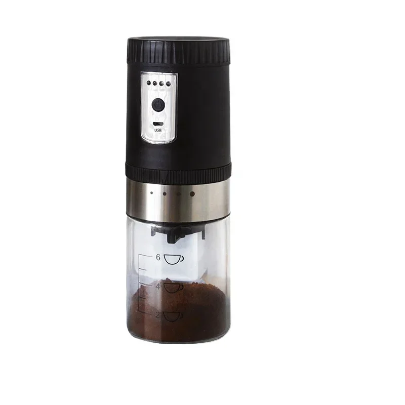 Easy Travelling Easy Carrying Li Battery Morion Ceramics Rechargeable Mini Electric Coffee Grinder