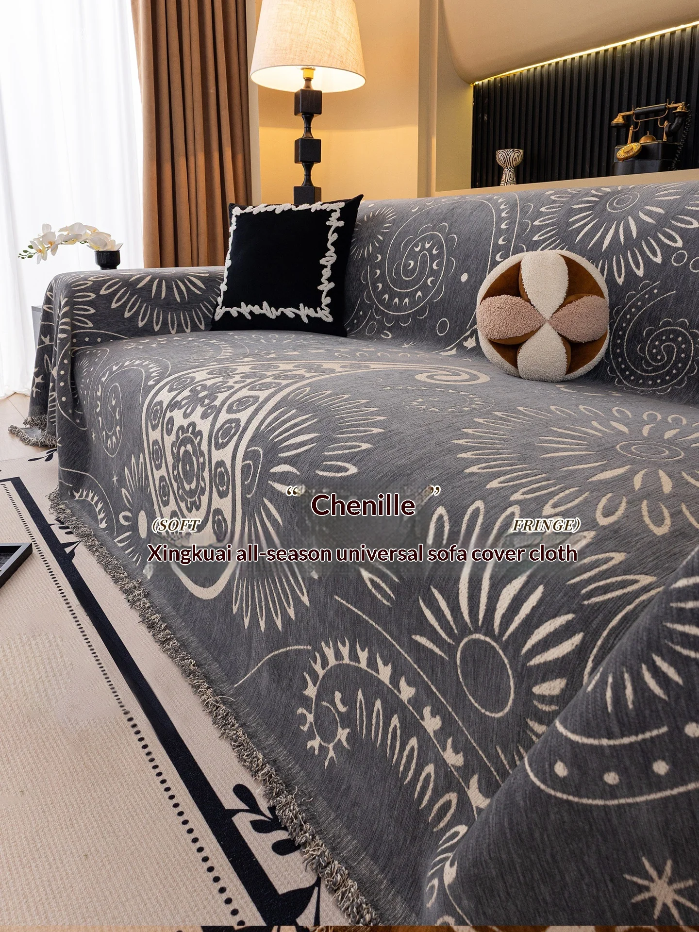 Home Living Room Sofa Cover Anti Cat Scratch Fixed Non Slip Blanket High End Sofa Cover All Seasons Couch Covers for Sofas