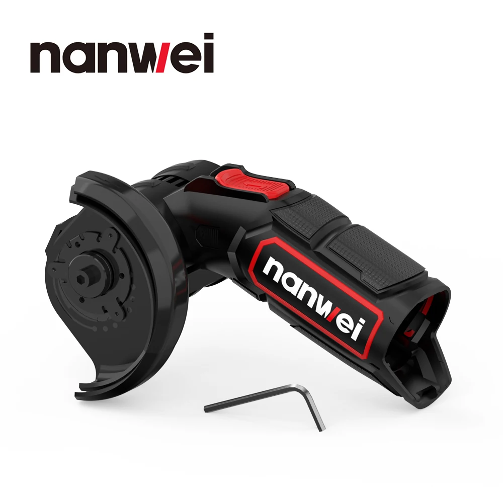 Nanwei 12V Angle Grinder Lithium Electric Mini Hand Grinder 76mm 3inch Rechargeable Polishing Machine Electric Cutt