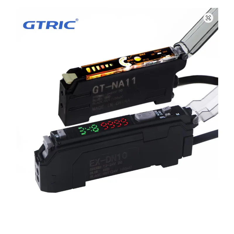 GTRIC High precision fiber amplifier 12-24VDC 2-meter cable E3X-NA11 EX-DN10 EX-DP10 E3X-NA41
