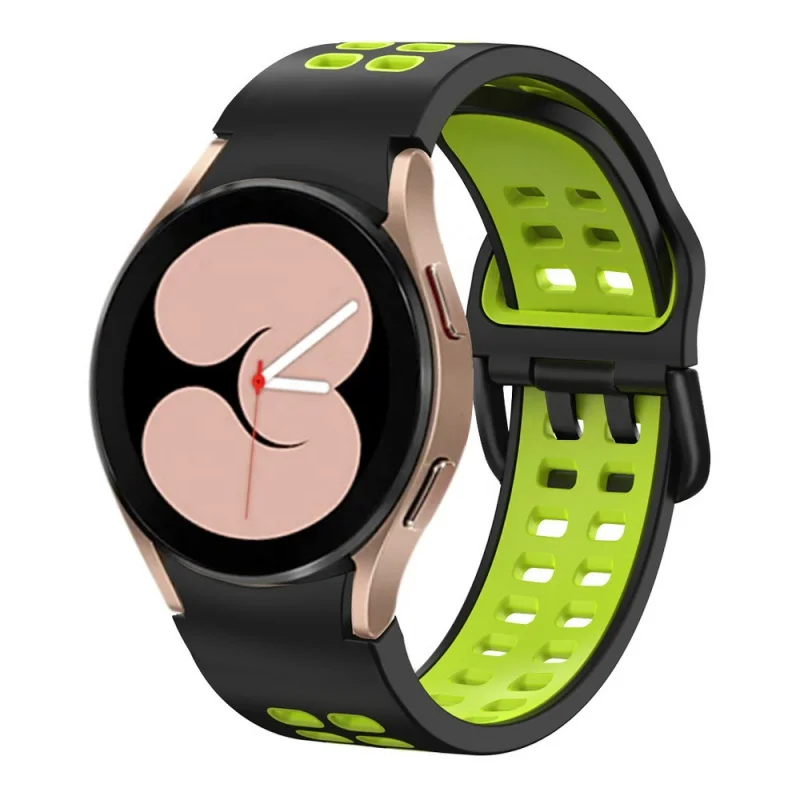 

40/44mm Classic two-color silicone replacement wristband strap Soft breathable For Samsung Galaxy Watch5/4 generation