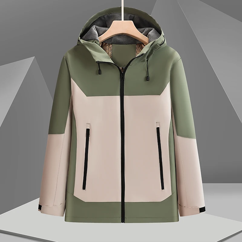 

2025 Autumn/Winter Men's Handsome Outdoor Windproof Comfortable Versatile Fashion Trend High Quality Color Blocked Coat for Men