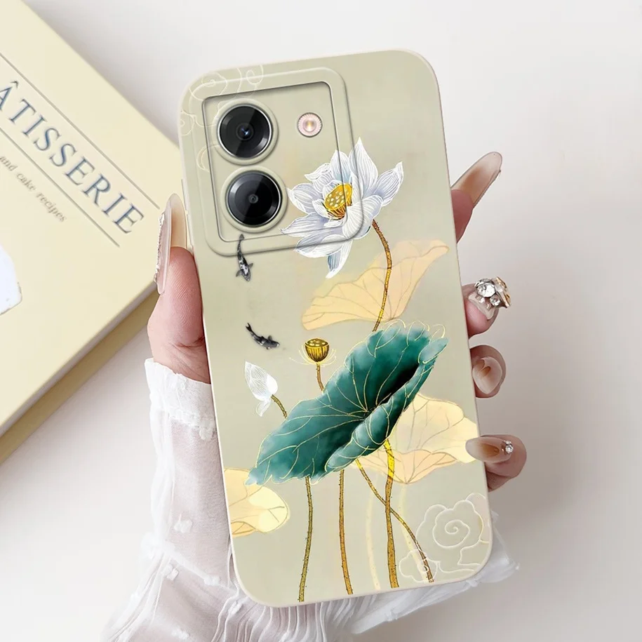 Para Xiaomi Poco M7 Pro 5G funda Popular flor conejo pato suave cubierta de silicona líquida para Xiaomi Poco M7Pro Capa 2409FPCC4G Coque