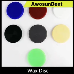 98mm Dental Supply Wax Blank Milling Disc Blue Yellow Green Color Block Wax Disk