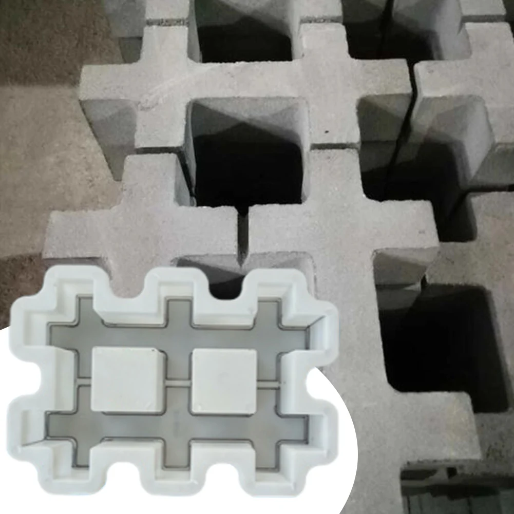Plastic Concrete Molds Reusable DIY Garden Pavement  Garden Pavement Road Paving Brick Mould for Sidewalk Walkway Path Patio