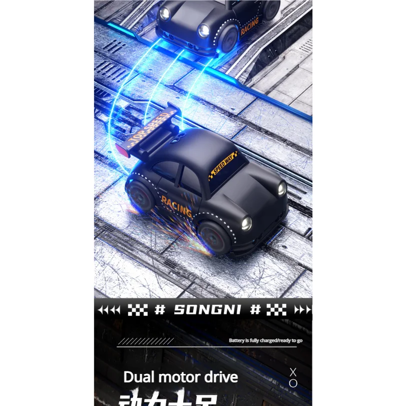 التحكم عن بعد الانجراف سيارة صغيرة متعددة الوظائف الاستشعار الذكي سطح المكتب الصوت والضوء نموذج سيارة لعبة للأطفال