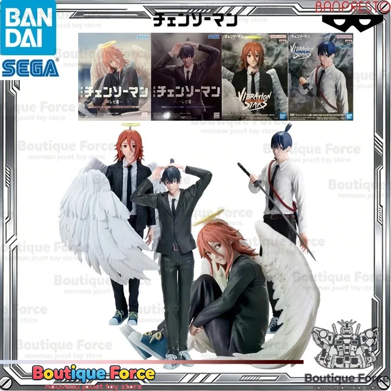 

BANDAI CHAINSAW MAN Aki Hayakawa Action Figure Toy Collectible Model with Vibration Feature Anime Inspired Devil Angel Design