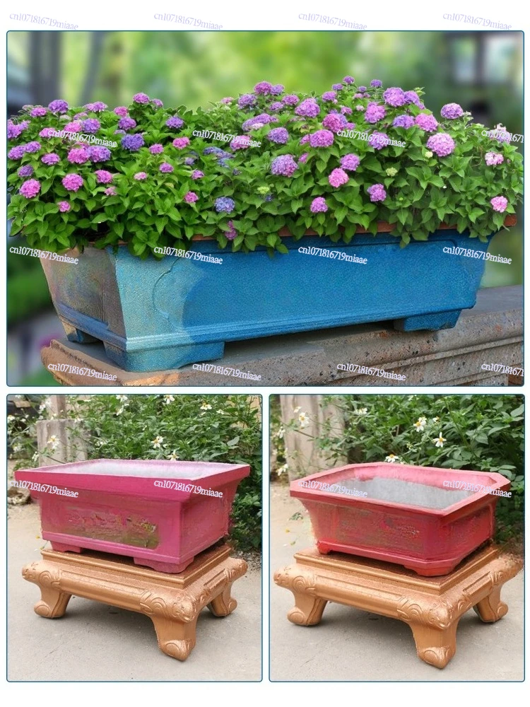 

Прямоугольный цементный ромб, модель бонсай, литая в месте, большая форма, очень большая самодельная форма для цветочного горшка, горшок