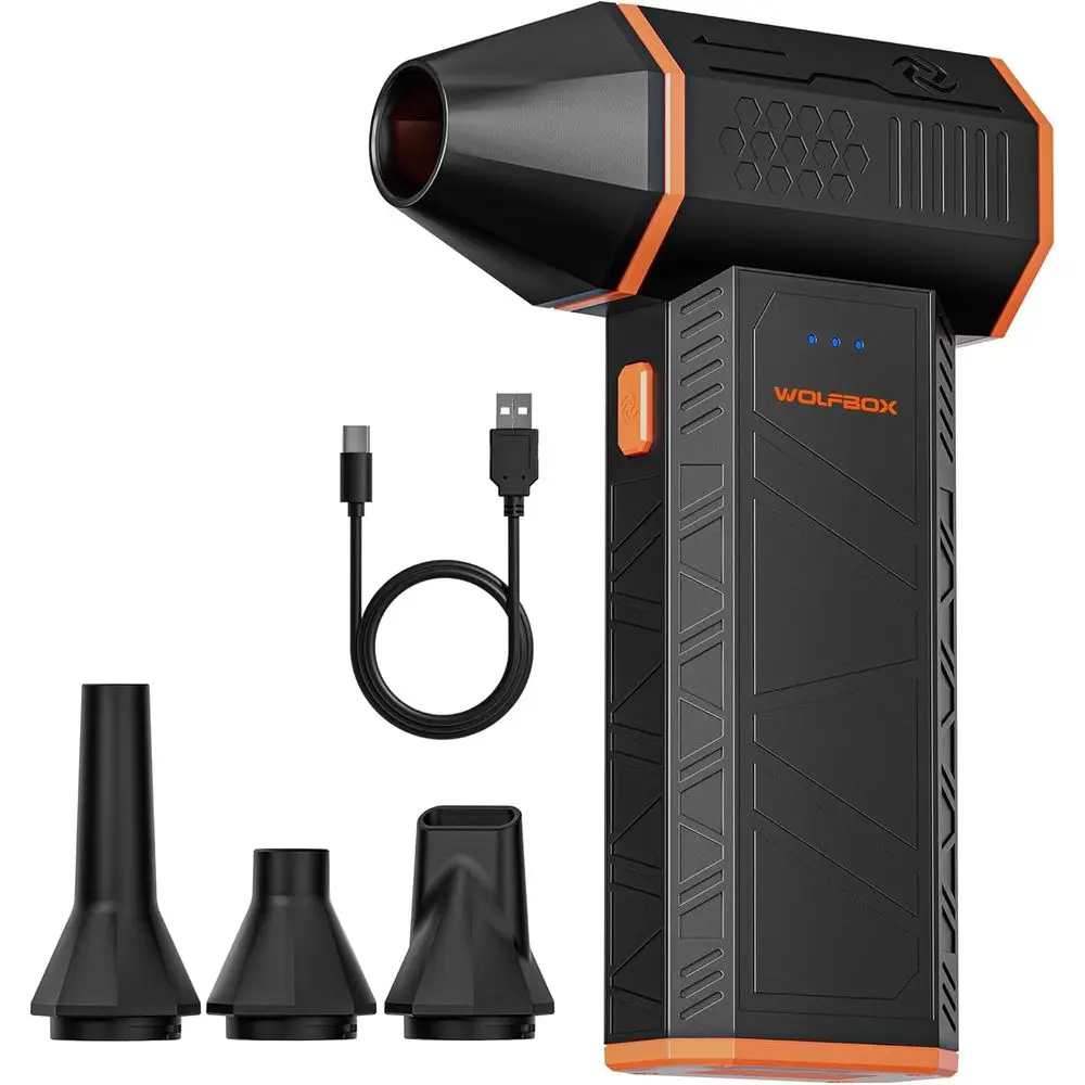 

Megalow 50 Compred Air Duster-110000RPM Super Power Electric Air Duster, 3-Gear Adjustable Mini Blower with ast Charging, Dust B